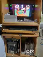 PC with  computer table