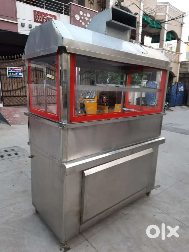 fast food stall or counter with 2-Burner's working condition For Sale