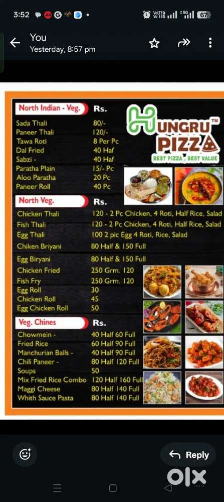 cook chahiye time 10 am to 10 PM