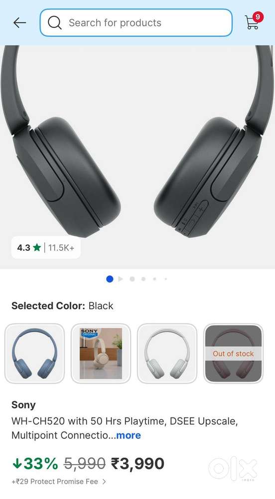 Sony Headphone CH520