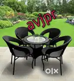 New four seater canning furniture set table with chairs cafe furniture