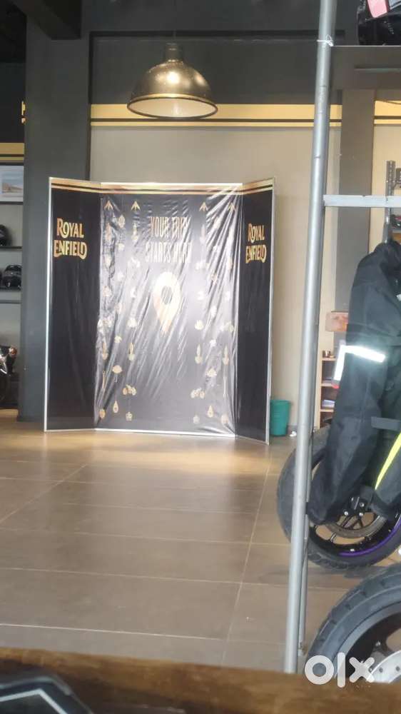 Royal Enfield showroom :-  driver