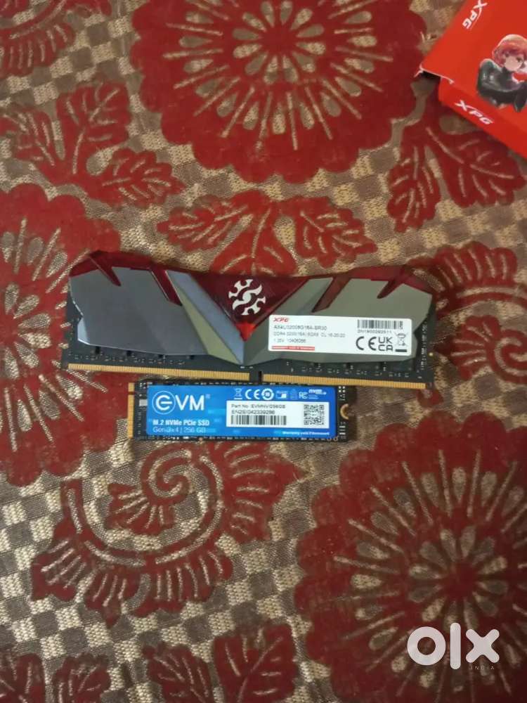 Xpg DDR4 3200 8gb ram and NVM 256 gb ssd
