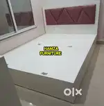 HAMZA FURNITURE NEW DESIGNER LOOK PARTICLE WOOD 6by6 BED BAJAJ FINANCE