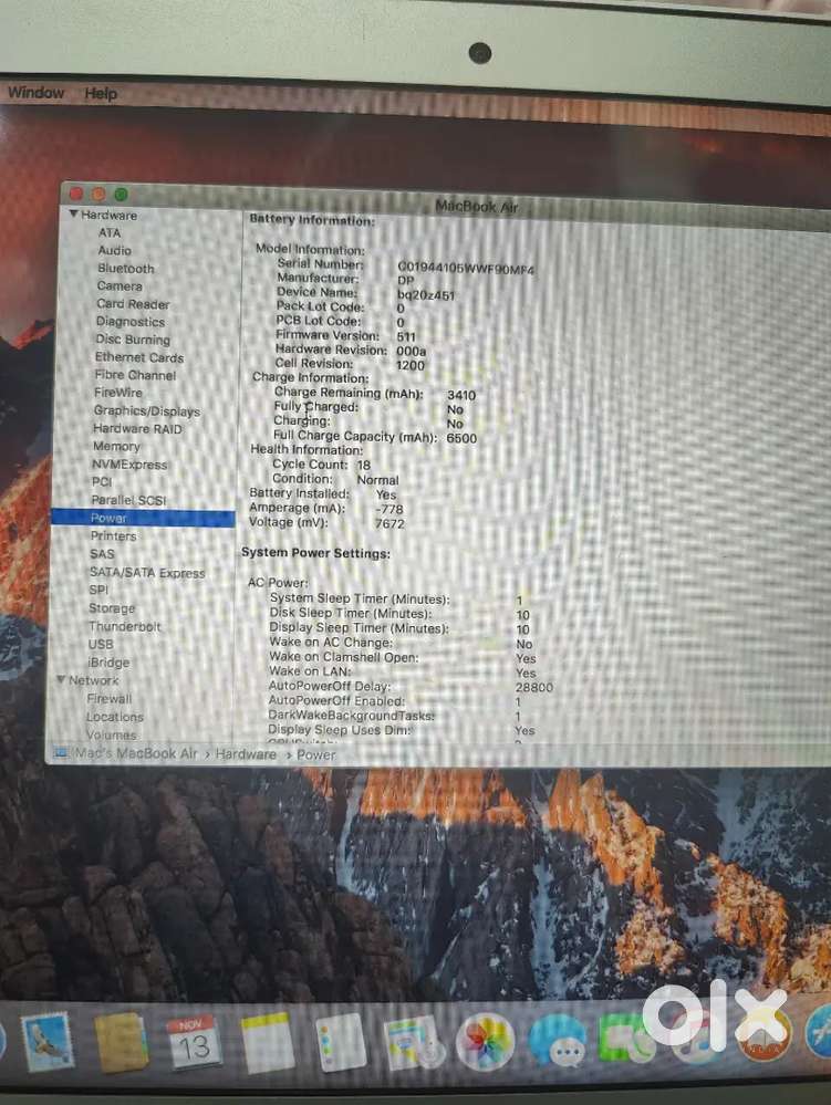 MacBook Air 13 inch 2017