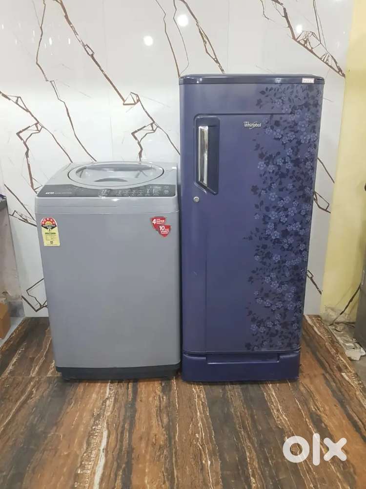 Whirlpool single door refrigerator nd ifb top load washing machine!