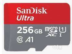 SanDisk memory card 256 GB Ultra