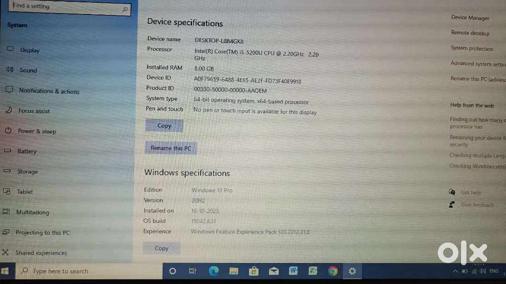 Dell latitude 3350  I5 6th Gen  8 GB RAM  256 SSD  NEW CONDITIO
