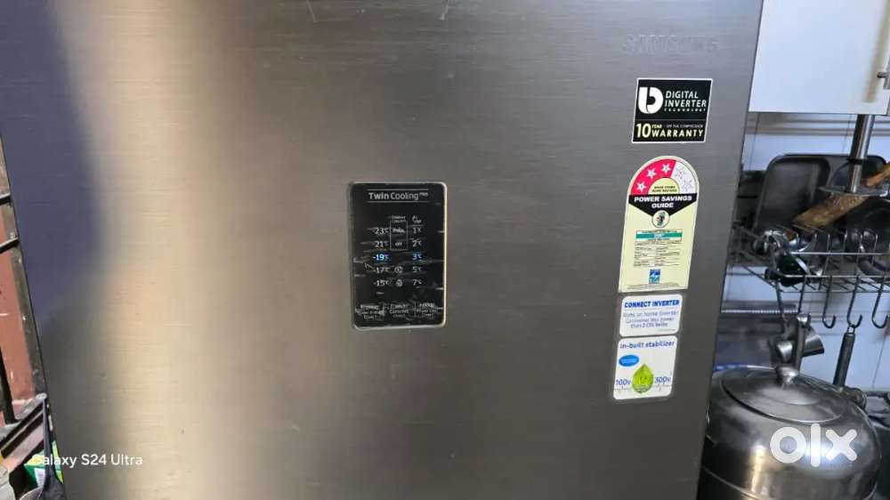 Samsung double door fridge 321 ltr dop 9.7.2018