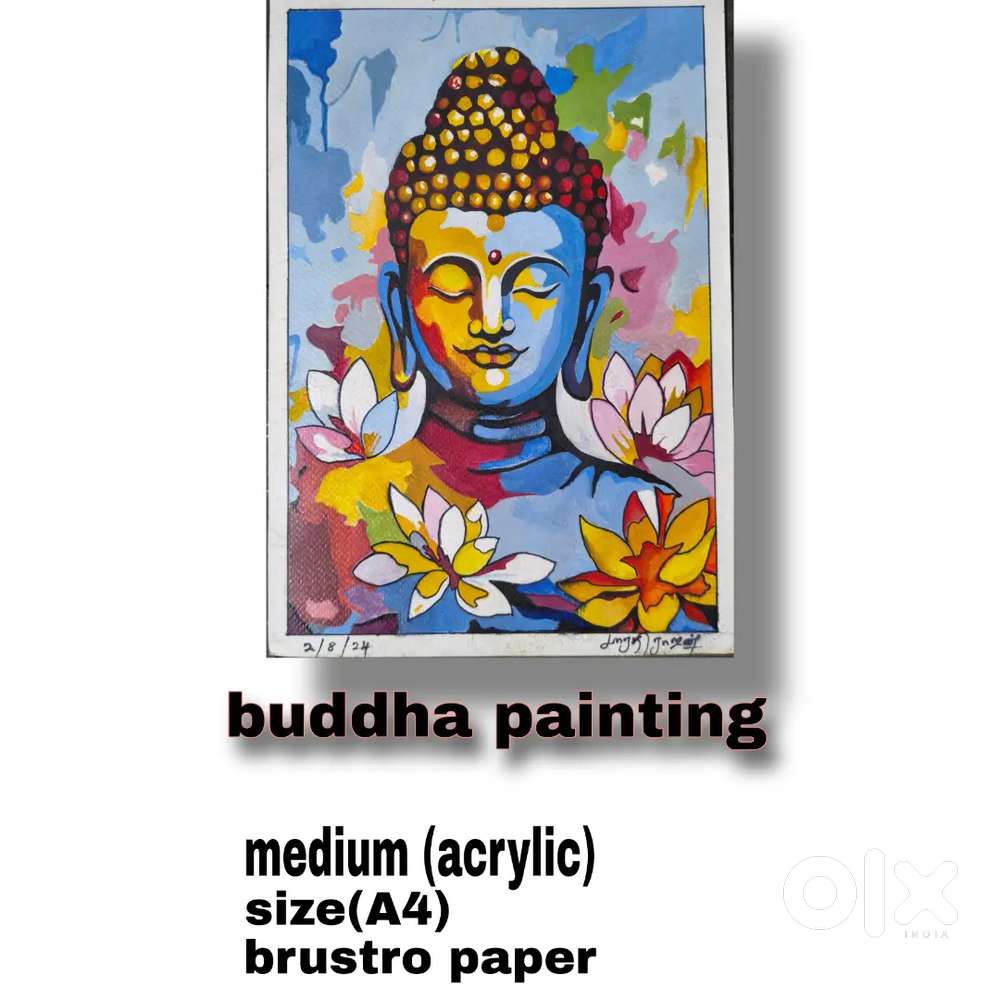 Buddha acrylic painting