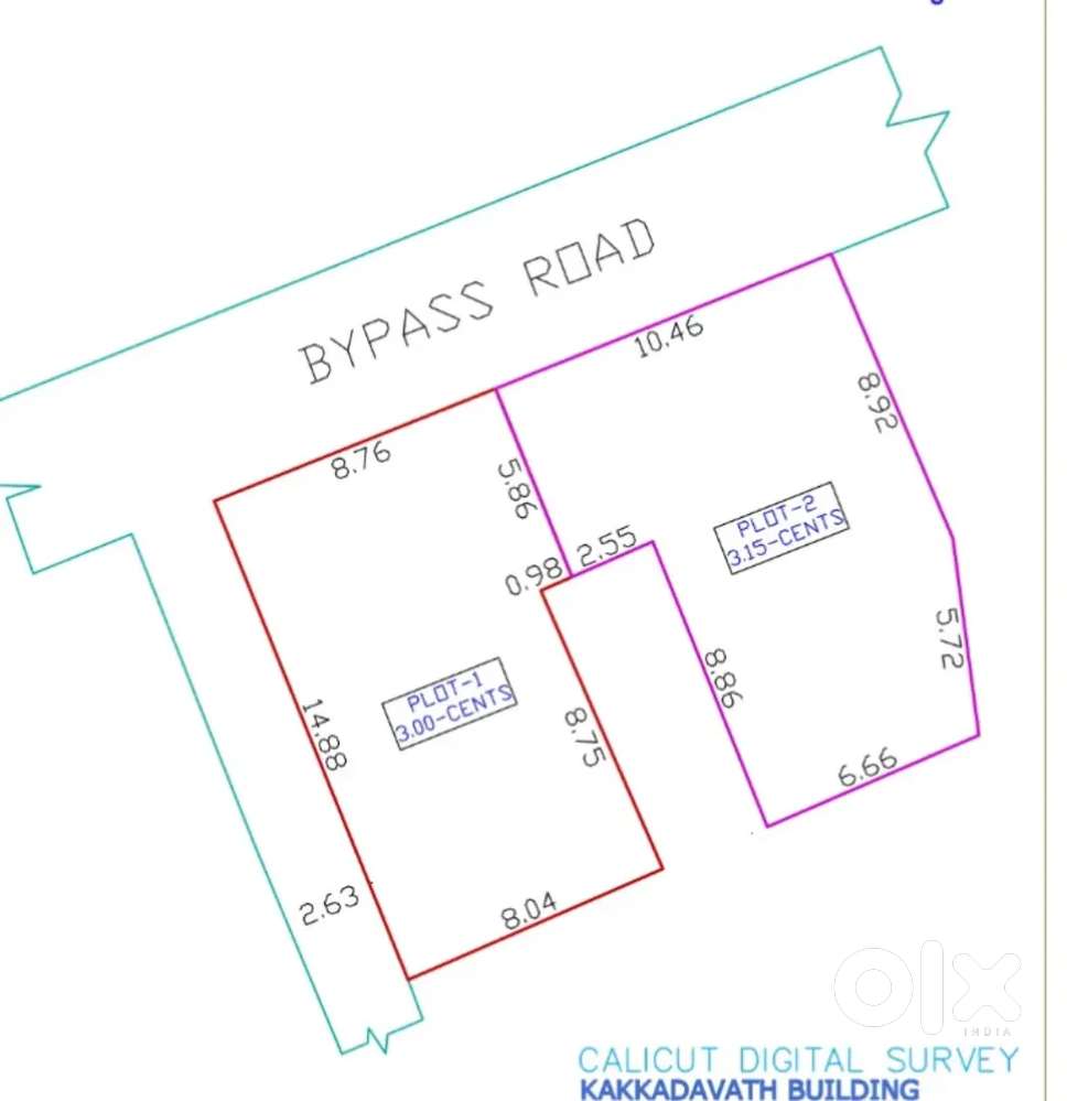 3,6 cent commercial plot (building site)for sale iringadanpally bypass