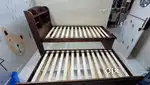 Urban Ladder Ateneo Trundle Solid Wood Single Drawer Bed (Cherry)
