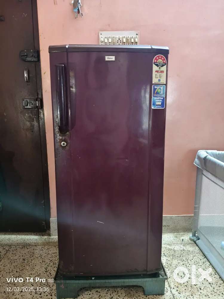Haier single door 190lt fridge sell working condition