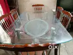 Glass dining table