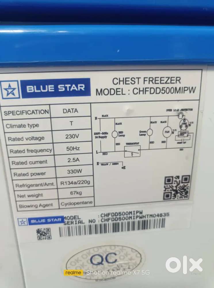 Blue star Deepfreezer for Sale