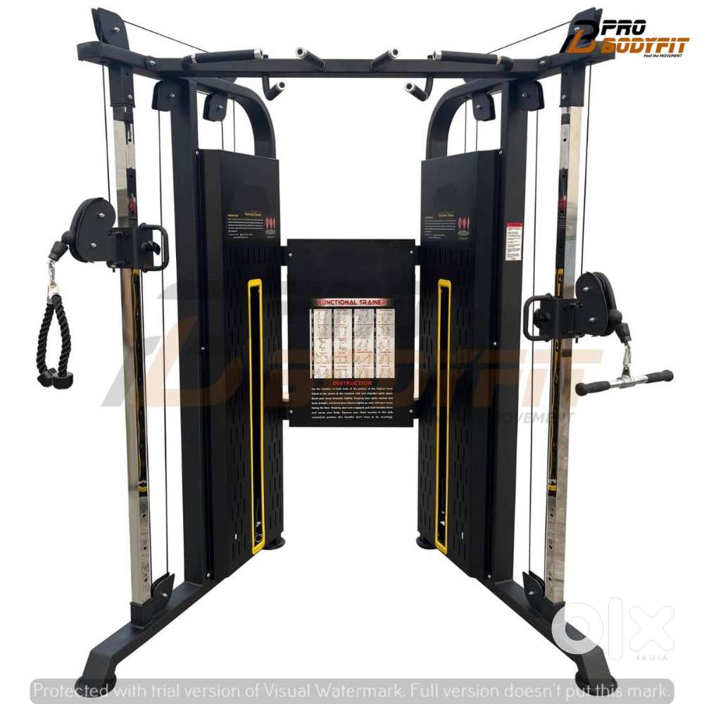 Full gym machine setup at nominal cost in best look direct by company.