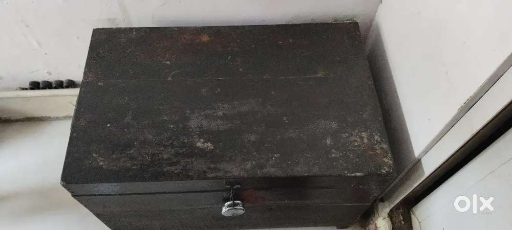 Teak wood old storage box