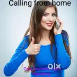 Calling from home female
