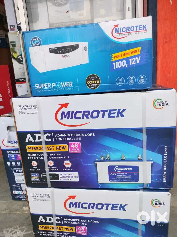 Brand new 1100va & 100ah microtek sinewave inverter battery