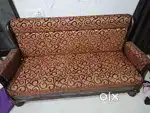 Solid wood 3*3 sofa set