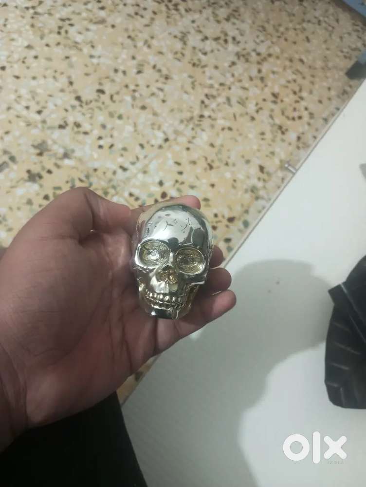 Antique steel skeleton head.  you can also exchange something for this