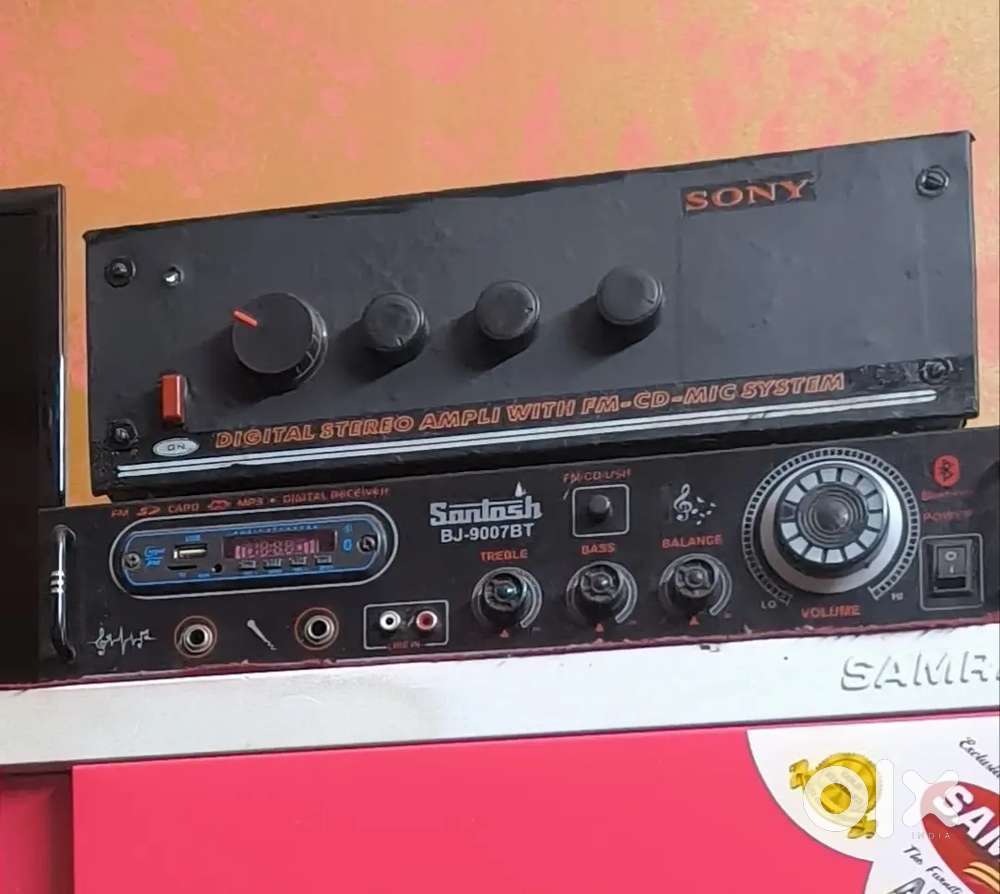 2amplifire and 2box 8inch habby bass