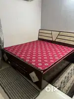 King size bed with mattress and drawer