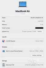 MacBook Air M2 – Mint Condition + Apple Coverage till Jan 2026
