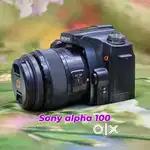 Sony Alpha 100 DSLR Camera with 18-55mm f/3.5-5.6 SAM II Lens – 10.2MP