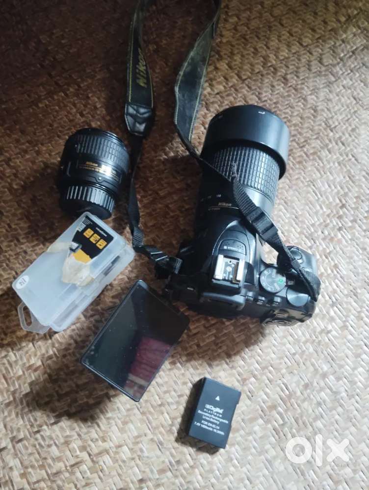 Nikon D5600 with zoom and kit lens. Fresh condition