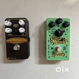 Caline Reverb and Keeley lo-fi Delay guitar pedal