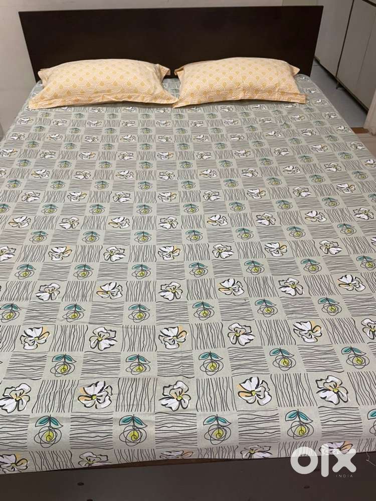 Double bed with mattresses
