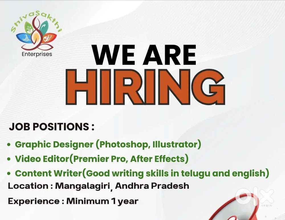 Graphic Designer, Content Writer and  Video Editor