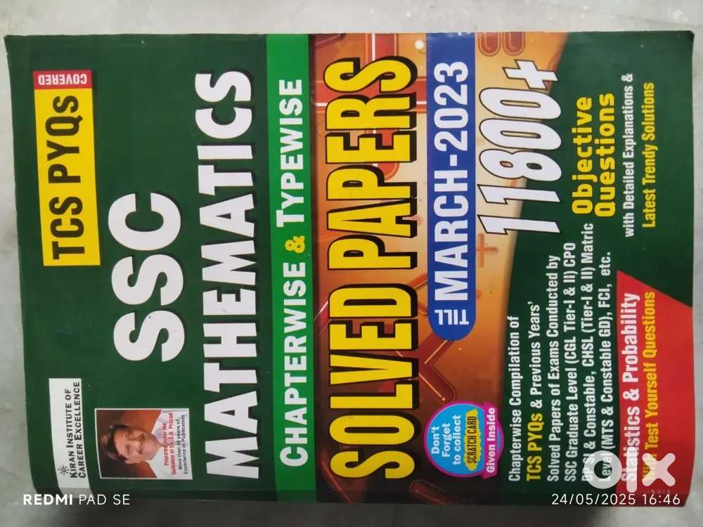 TCS PYQS SSC KIRAN MATHEMATICS CHAPTER WISE AND TYPE WISE SOLVED PAPER