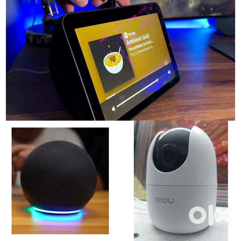 Alexa Echo Show 8 (2nd gen) and imou cam and echo dot dolby atmos