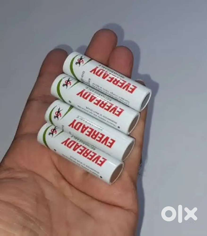 4 pieces AA RECHARGEABLE EVEREADY  BATTERIES