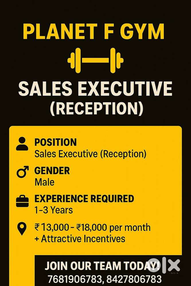 Sales Executive (Reception)