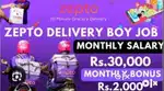 Zepto Delivery Executive Wanted Call me now