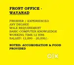 Front Office - Wayanad