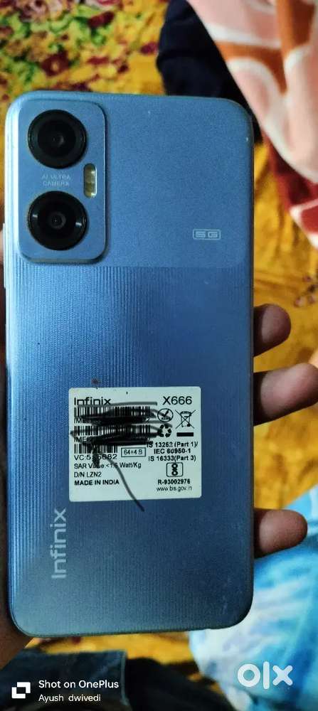 Infinix hot 20 5g , all part original, khula nhi h ,