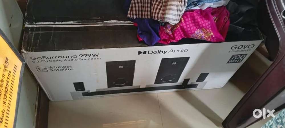 GOVO GOSURROUND 999W 700 W Bluetooth Soundbar Platinum Black5.2Channel