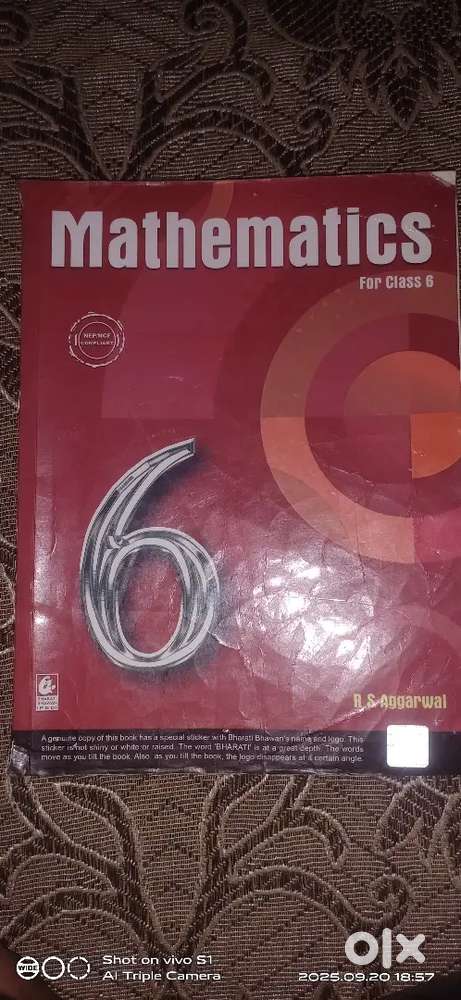 R s Agrawal mathematics for class 6th Rs Aggarwal bring bring Varta r