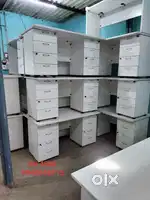 Office computer table with draw