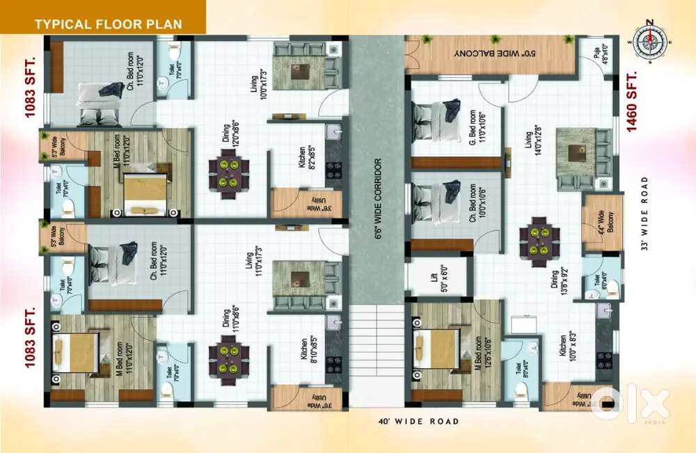 2 &3 BHK BUDA Approved flats for sale@ Kothavalasa,Parvathpuram.