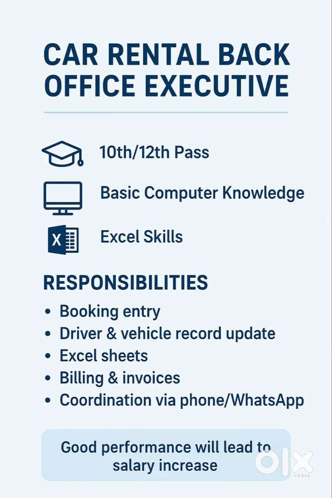 Car Rental Back Office Executive