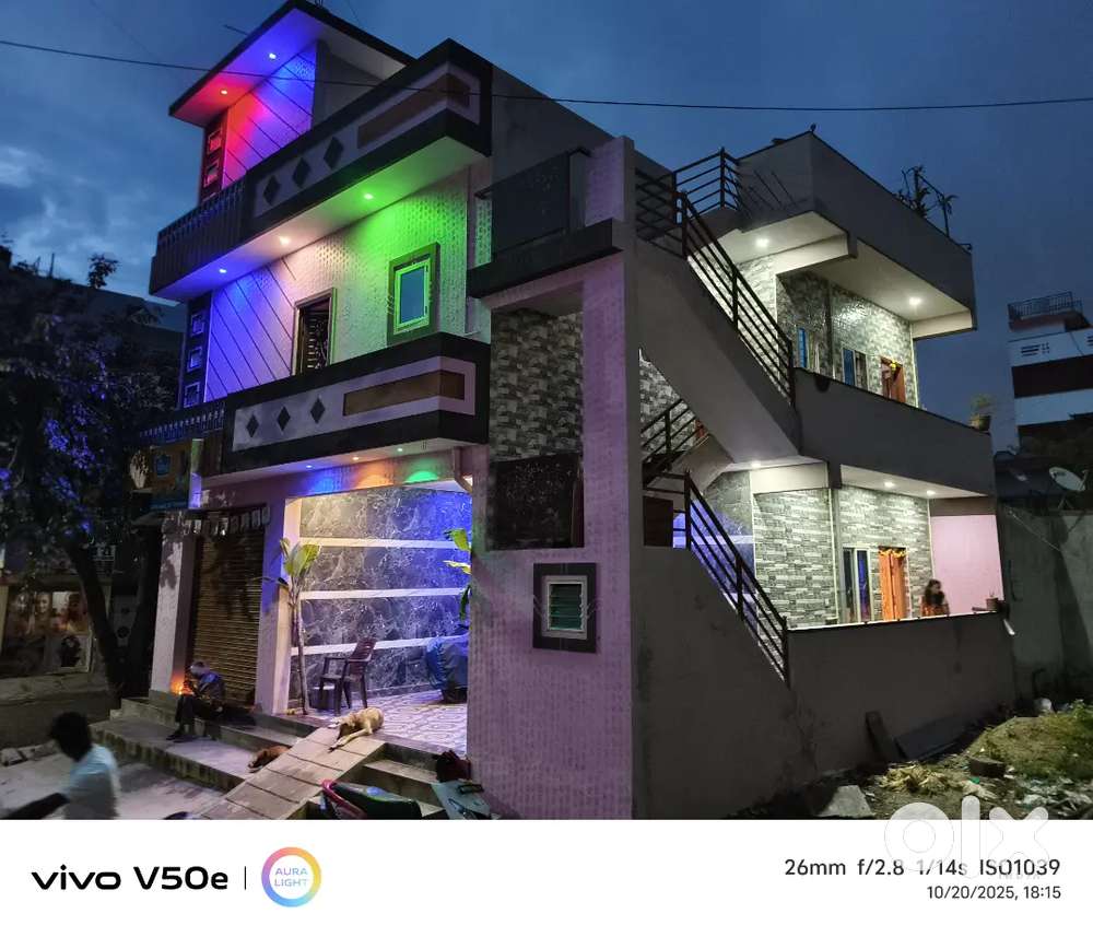 School opposite corner house