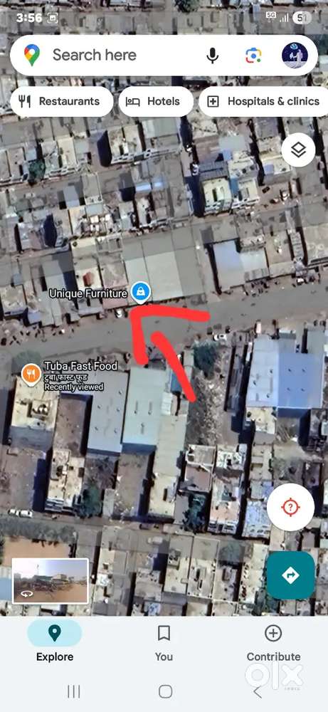COMMERCIAL PLOT FOR SALE NAREGAOUN MAIN ROAD 15×70 A.BAD. negociable