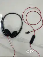 Plantronics headphones , Dell Keyboard with Mouse & Logitech Webcam