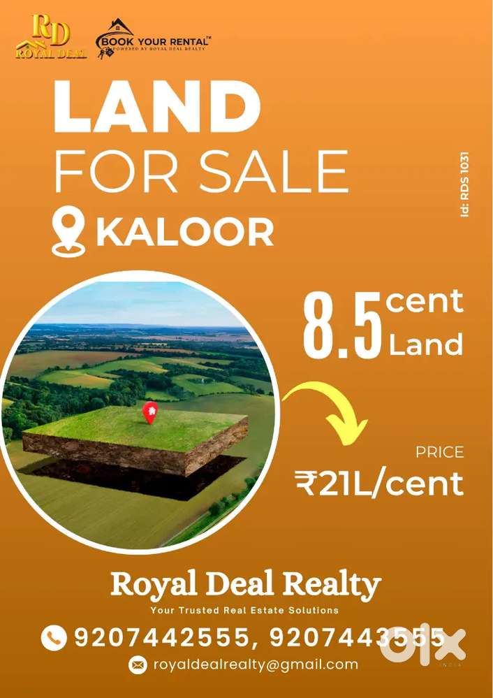 8.5 cent land for sale in Kaloor