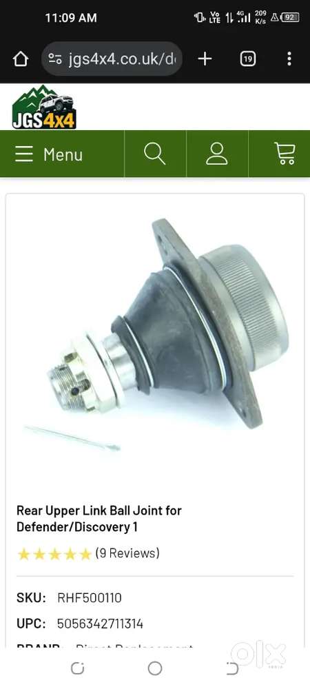 Land rover defender discovery rear upper ball joint Kuala Lumpur